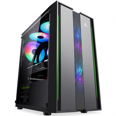 Carcasa Segotep Prime G, Mini Tower, fara sursa, mATX, Black Carcase - Carcasa Segotep Prime G, Mini Tower, fara sursa, mATX, Black