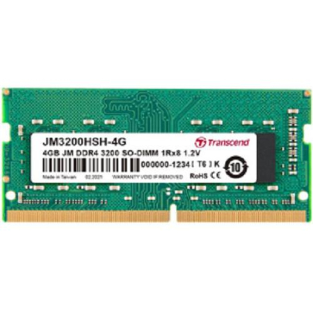 Memorii Laptop - Memorii RAM Laptop TRANSCEND 4GB JM DDR4 3200MHz SO-DIMM 1Rx8 512Mx8 CL22 1.2V JM3200HSH-4G