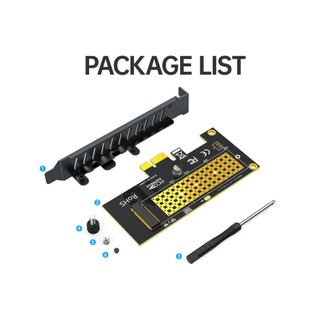 Placă adaptor JEYI M.2 NVME SSD la PCIe 4.0 x1, placă de expansiune 2280 SSD PCIE X1 pentru PC desktop, PCI-E GEN4 16Gbps viteză completă SK1 [3]