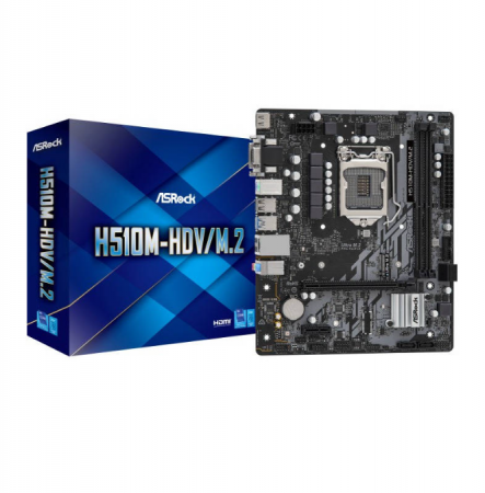Placa de baza Asrock H510M-HDV/M.2 Intel LGA1200 mATX Componente PC - Placa de baza Asrock H510M-HDV/M.2 Intel LGA1200 mATX