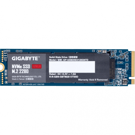 Hard Disk - Solid State Drive (SSD) Gigabyte NVMe, 128GB, M.2