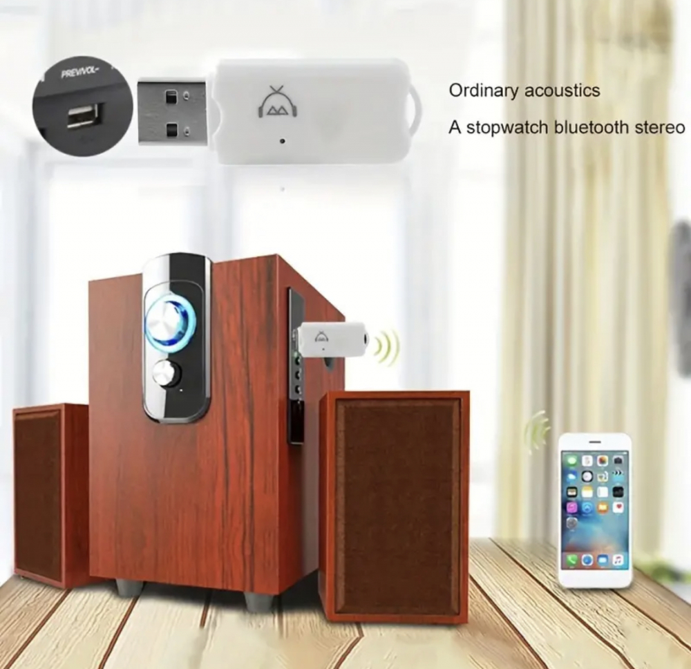 Adaptor Receptor Audio USB cu Bluetooth, nu necesita alimentare suplimentara, conectabil la orice dispozitiv audio care are USB [10]