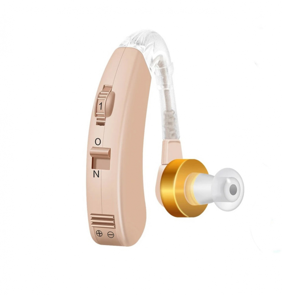Aparat Auditiv ALG™,Premium , cu Bateriir, Autonomie mare, 130 dB, Amplificator de Sunet, 3 Accesorii, pentru Adulti,Bej [9]