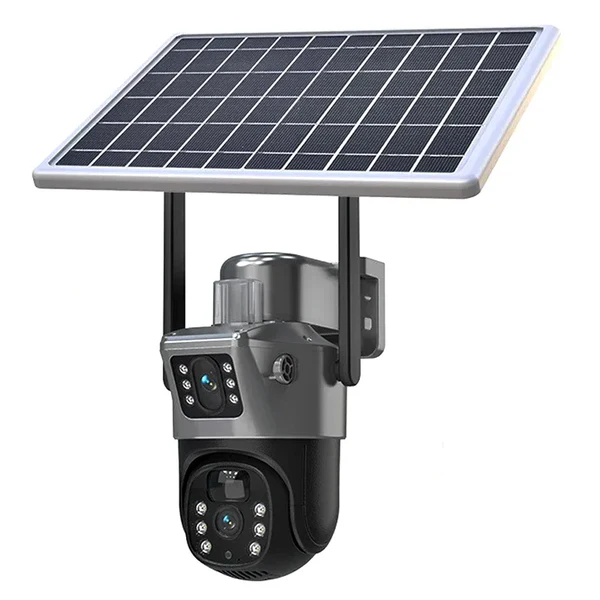 Camera De Supraveghere Cu Panou Solar,4G,Senzor De Miscare,Lentile Duble,4G HD 8MP [2]