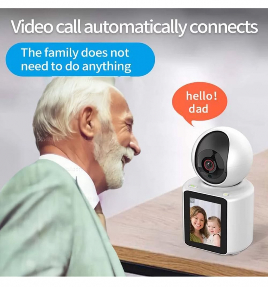 Camera de Supraveghere Smart, ALG™, 360 grade, Full HD, Video Bidirectional, Audio Bidirectional, Viziune Nocturna, Detectare a Miscarii, Monitorizare Audio pentru Copii/Batrani/Bona, Alb [3]