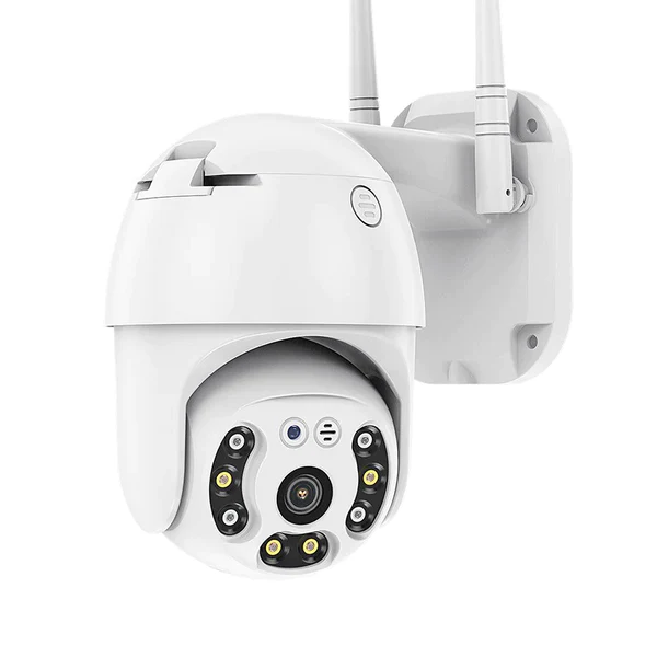 Camera de Supraveghere Wireless ALG™ , 5MP,Interior/Exterior 2 Antene,Rezista la ploaie si inghet,Senzori de miscare,Alarma acustica si luminoasa,Vedere Live pe telefon,Alb [4]