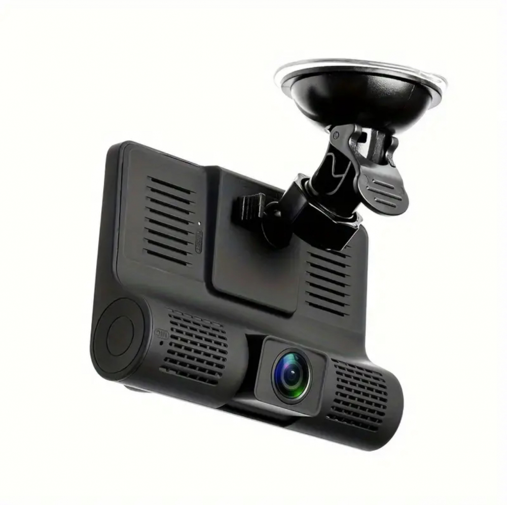 Camera Tripla Auto 3 in 1 +Camera Mansalier CADOU, Full HD 1080p, 3 Camere – Fata/Spate/Interior Neagra [9]