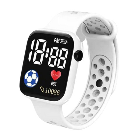 CEAS LED PENTRU COPII PATRAT ALB [1]