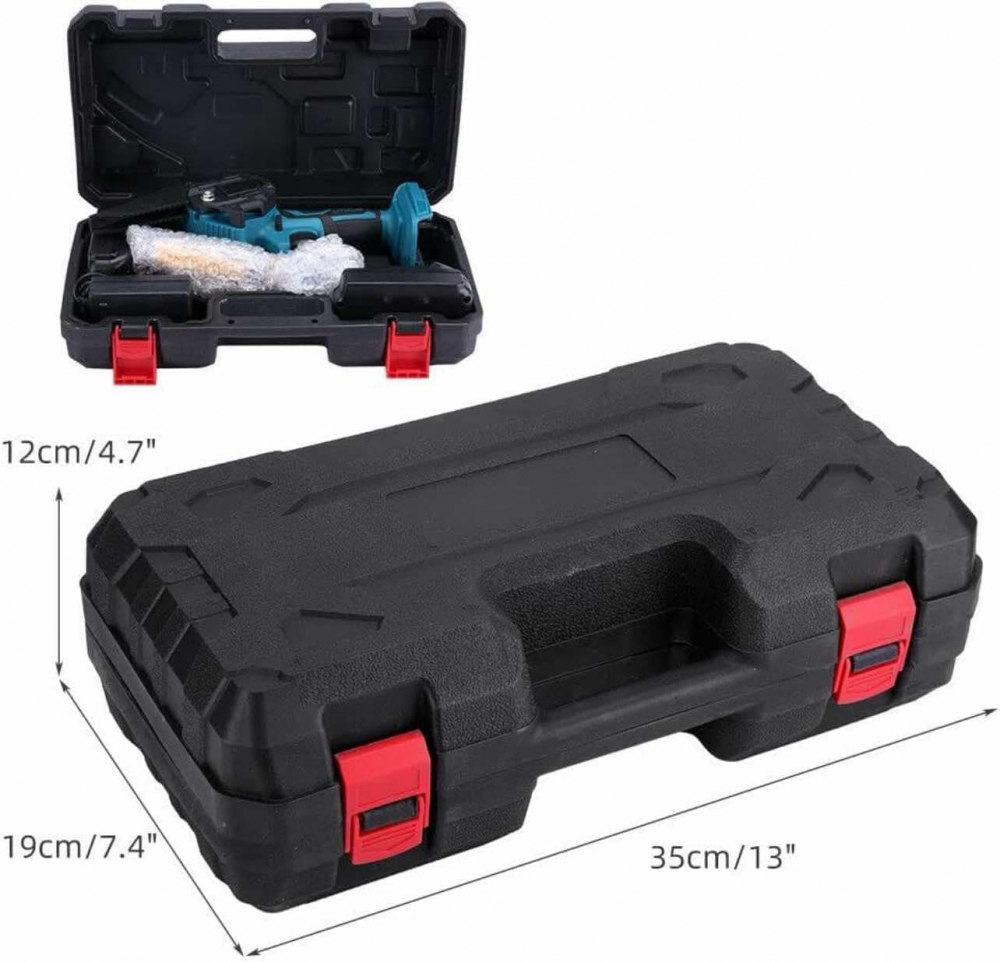 Drujba Fierastrau cu 2 Acumulator , lama 6 inch, 2 Lanturi, Fara Fir, Portabil [3]
