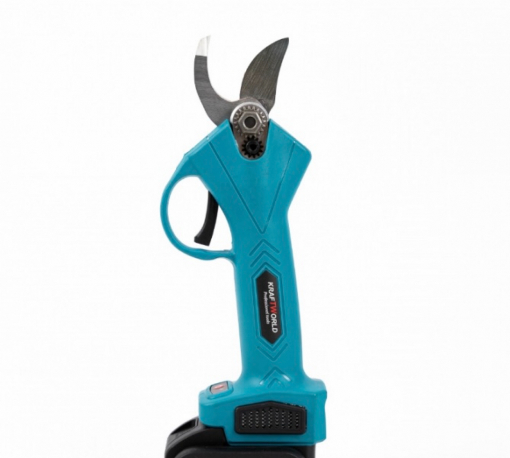 Foarfeca Electrica Portabila pentru Gradinarit ALG™, 2 Acumulatori, Lama din Otel Carbon, 1 Incarcator, design modern, accesorii incluse si valiza de transport [13]
