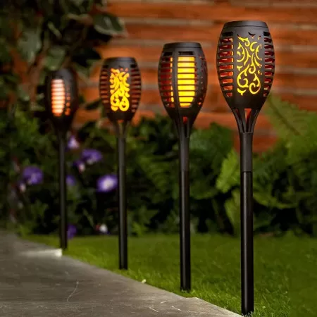 Lampa Solara tip Torta cu efect Flacara 61 cm [6]