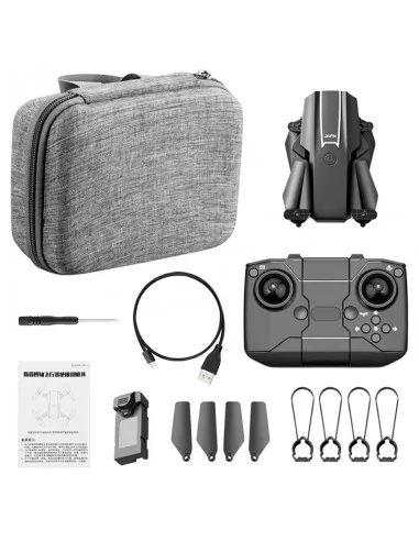 Mini Drona KY, rezolutie 4K ,Dual HD Camera de control de la distanță,evitare obstacole, accesorii incluse,Negru [11]