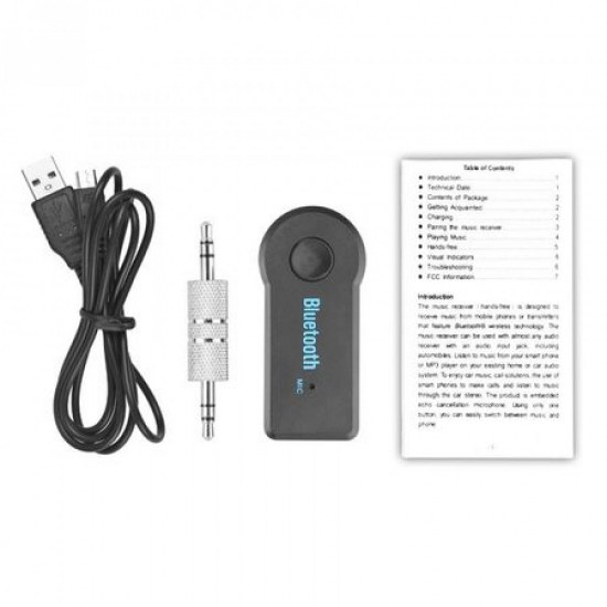 Modulator Bluetooth Audio Receiver adaptor Jack 3.5mm, Stereo handsfree Auto MP3 [2]