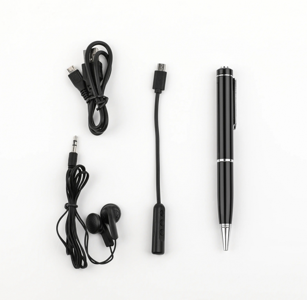 Reportofon Spion ALG™, Integrat in Pix,Dispozitiv Spionaj Ascuns cu Activare Vocala, Pana la 400 Ore Stocare, Real cu pasta de Scris,pentru inregistrari audio sau copiat,Negru [7]