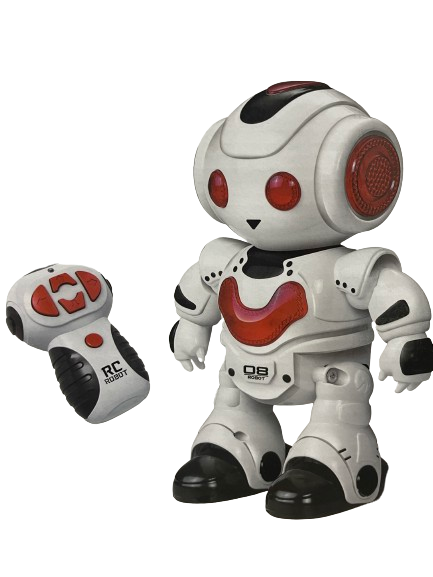 Robot cu radio-comanda, Robots RC Smart,Functii multiple,Alb cu albastru sau rosu [2]