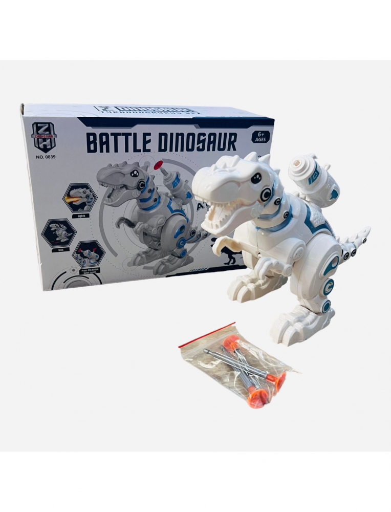 Robot Dinozaur , merge,arunca ventuze, lumineaza, scoate sunete [3]