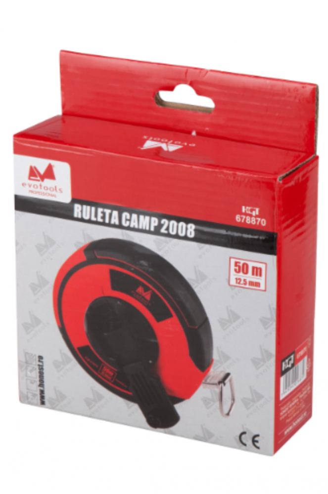 Ruleta 50 metri cu banda metalica utila pentru masurarea suprafetelor mari, cu corp ergonomic din ABS si protectie TPR [2]
