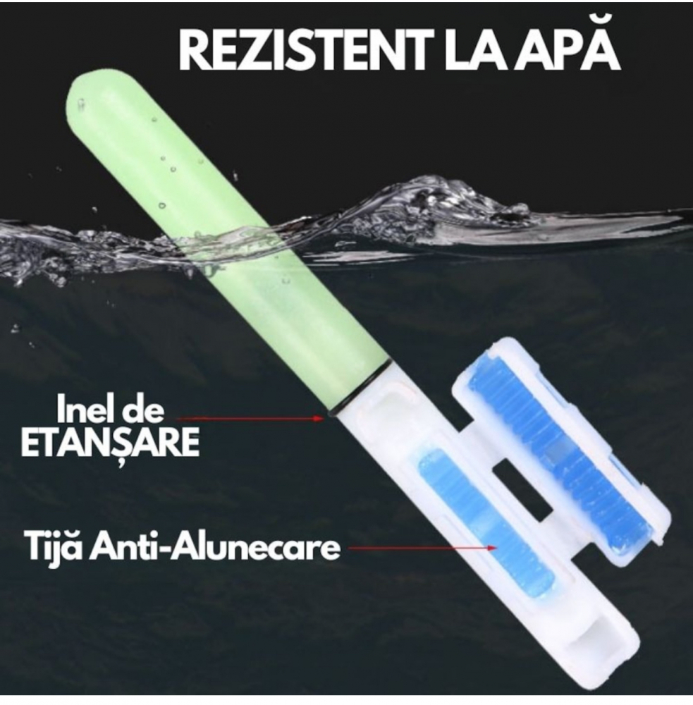 Set 2 Avertizori, Semnalizatori Inteligenti ALG™,+ 2 Acumulatori Reincarcabili,+ Incarcator dublu USB, pentru Lanseta Feeder, Pescuit de Noapte cu Schimbare de Culoare la Trasatura Pestelui,Pescuit St [12]