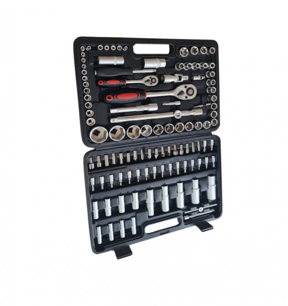 Set Profesional Multifunctional, ALG™ Trusa Chei Tubulare 108 Piese, cu Clichet, Fabricate din Crom Vanadium, Cutie Depozitare si Transport [3]