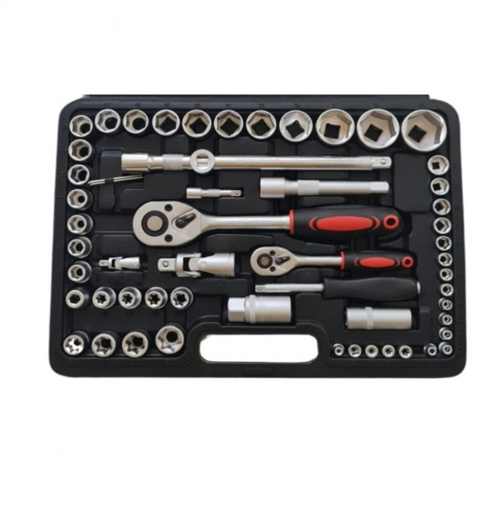 Set Profesional Multifunctional, ALG™ Trusa Chei Tubulare 108 Piese, cu Clichet, Fabricate din Crom Vanadium, Cutie Depozitare si Transport [5]