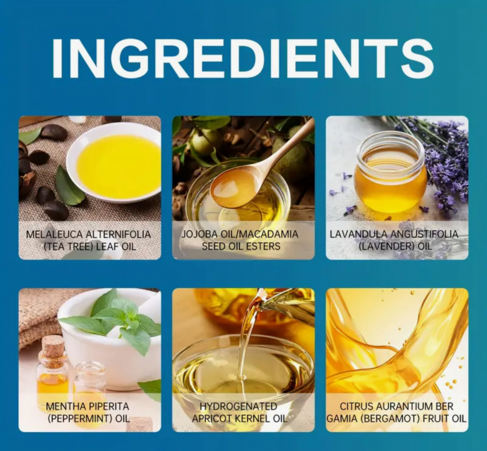 Ulei Esential Antimicoze, Unghii Ingrosate, Ciuperca Unghiei -30ml , Arbore de Ceai, Jojoba, Lavandă, Mentă, Migdale [4]