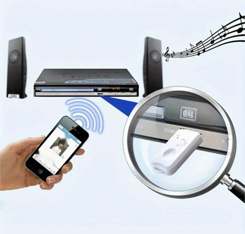 Adaptor Receptor Audio USB cu Bluetooth, nu necesita alimentare suplimentara, conectabil la orice dispozitiv audio care are USB [8]