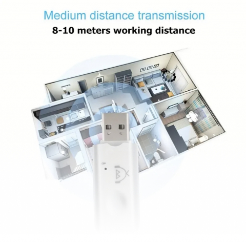 Adaptor Receptor Audio USB cu Bluetooth, nu necesita alimentare suplimentara, conectabil la orice dispozitiv audio care are USB [3]