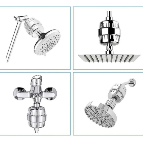 Filtru de apa pentru dus cu 15 stagii de filtrare si KDF elimina clorul metalele grele mirosurile neplacute calmeaza pielea sensibila [2]