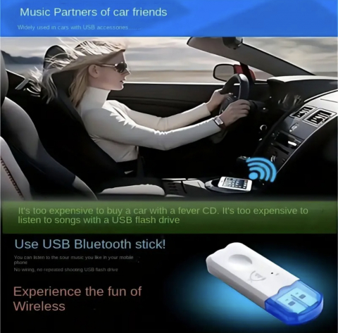 Adaptor Receptor Audio USB cu Bluetooth, nu necesita alimentare suplimentara, conectabil la orice dispozitiv audio care are USB [2]