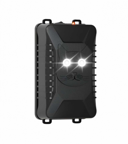 Prize si Prelungitoare - Aparat Profesional Repelent cu Ultrasunete ALG™ 2 in 1 pentru auto si casa cu lumini intermitente, anti rozatoare, anti sobolani, anti insecte, frecventa 18kHz-36kHz, acoperire extinsa 360°, Negru Mat