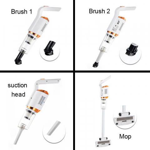 Aspirator Vertical ALG™ Portabil cu Acumulatori, 2 in 1, Wireless, Autonomie 40 Minute [4]