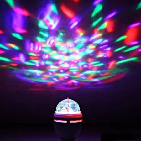 Bec disco, rotativ, multicolor, cu LED, 3W [2]