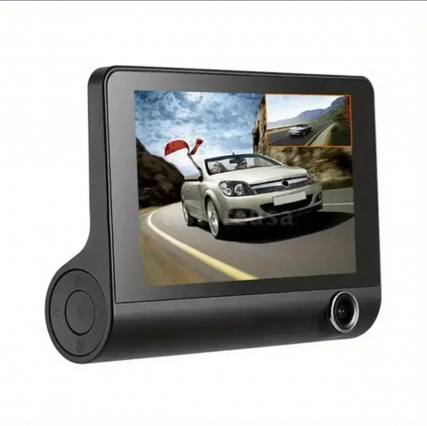 Camera Tripla Auto 3 in 1 +Camera Mansalier CADOU, Full HD 1080p, 3 Camere – Fata/Spate/Interior Neagra [9]