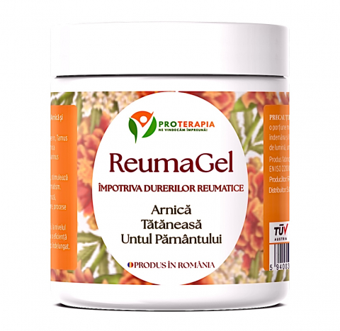 Suplimente Alimentare - Crema Antireumatica ReumaGel ,cu Untul Pamantului,Tataneasa si Arnica, 250ml, PROTERAPIA