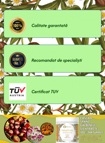 Crema VenaTonic, pentru Varice si Picioare Obosite cu extracte naturale de Castan, Spânz, Gălbenele, uleiuri de Mentă și Lavandă, 250 g, PROTERAPIA [5]