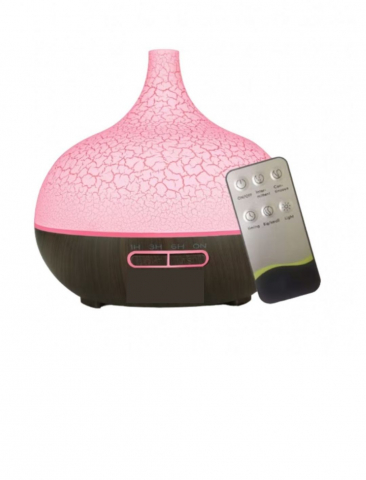 CASA & GRADINA - Difuzor Aromaterapie Ultrasonic 500ml, Umidificator 7 culori +Telecomanda