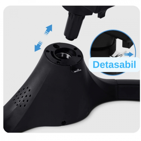 Leagăn Electric Bebeluși, Little Bird Balansoar pentru Bebe cu trepte de legănare, plasă protecție, conexiune Bluetooth, Telecomandă,USB, Jucării și Melodii ,Albastru [6]