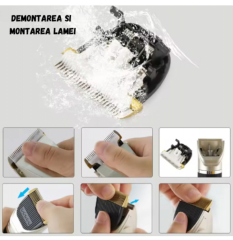 Masina Profesionala ALG™ Pentru Tuns Caini si Animale de Companie,Fata Fir, cu Acumulator si Accesorii Incluse, Autonomie 120 minute [6]
