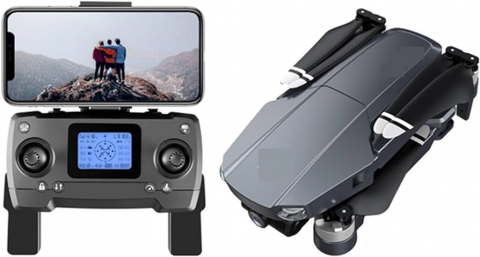 Mini Drona KY, rezolutie 4K ,Dual HD Camera de control de la distanță,evitare obstacole, accesorii incluse,Negru [8]