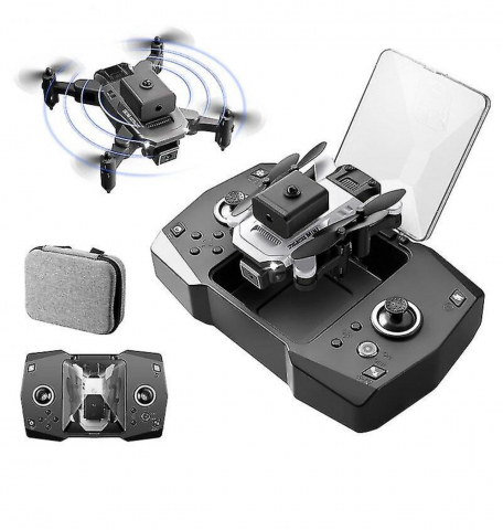 Mini Drona KY, rezolutie 4K ,Dual HD Camera de control de la distanță,evitare obstacole, accesorii incluse,Negru [11]