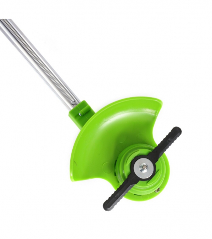 Motocoasa Electrica ALG™, pentru taiat iarba, extensibila, 2 Acumulatori, Accesorii incluse, maner reglabil protectie lama 800 W, 18 000 RPM, Verde [10]