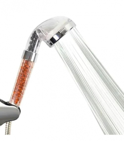 Para (Cap) de Dus, ALG™ , cu Functie Anticalcar si Filtrare , ABS Cromat, 3 Niveluri de Filtrare ,  80 mm, Difuzor Inox [2]