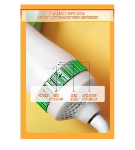 Perie cu Uscator ALG™, pentru Caini/Pisici si alte Animale de Companie , 2 in 1cu 3 moduri de Uscare, Zgomot Redus, 300W, Cablu 1.5m, Alb-Verde [4]