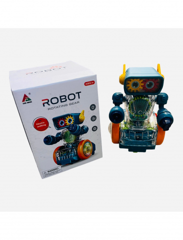 UNIVERSUL COPIILOR - Robot cu sunete si lumini, interfata transparenta, Robot rotation gear