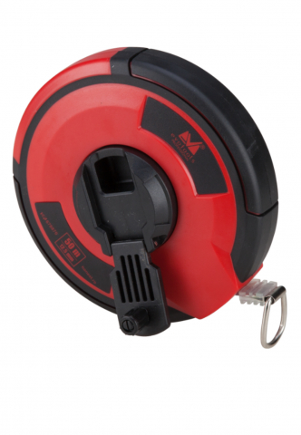 Consumabile si accesori - Ruleta 50 metri cu banda metalica utila pentru masurarea suprafetelor mari, cu corp ergonomic din ABS si protectie TPR
