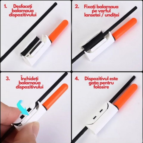 Set 2 Avertizori, Semnalizatori Inteligenti ALG™,+ 2 Acumulatori Reincarcabili,+ Incarcator dublu USB, pentru Lanseta Feeder, Pescuit de Noapte cu Schimbare de Culoare la Trasatura Pestelui,Pescuit St [7]