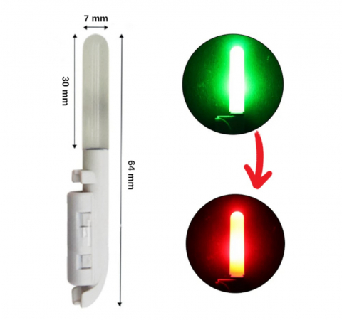 Set 2 Avertizori, Semnalizatori Inteligenti ALG™,+ 2 Acumulatori Reincarcabili,+ Incarcator dublu USB, pentru Lanseta Feeder, Pescuit de Noapte cu Schimbare de Culoare la Trasatura Pestelui,Pescuit St [8]