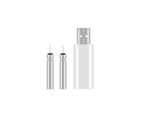 Set 2 Avertizori, Semnalizatori Inteligenti ALG™,+ 2 Acumulatori Reincarcabili,+ Incarcator dublu USB, pentru Lanseta Feeder, Pescuit de Noapte cu Schimbare de Culoare la Trasatura Pestelui,Pescuit St [12]