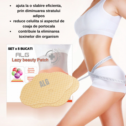 Set 5x Plasturi Pentru Slabit ALG, Zona Abdominala Buric, Tip Wonder Patch, Somatropina, Pierdere in Greutate, Ardere Grasimi [3]