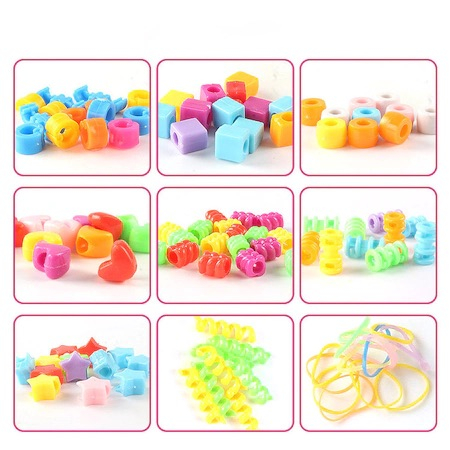 Set de margele si accesorii pentru par cu dispozitiv special pentru aplicare usoara, Fashion Hair Beader [2]